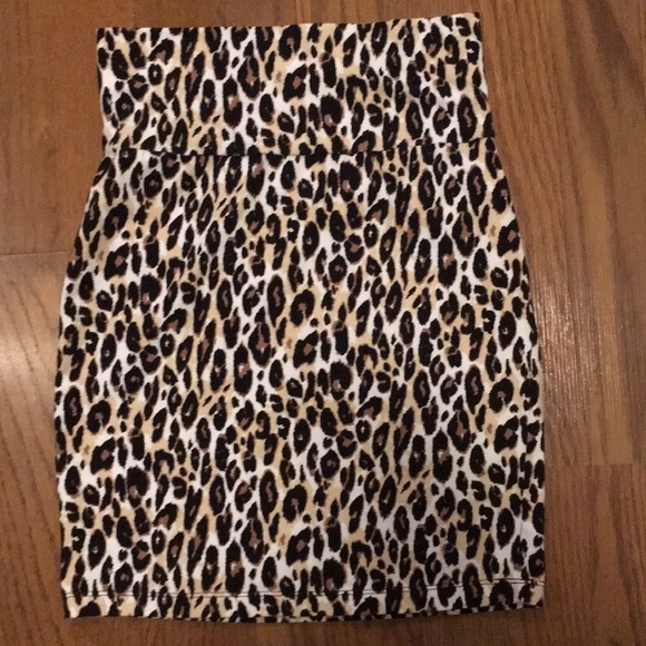 Charlotte Russe Dresses & Skirts - Never worn Charlotte Russe animal print skirt.